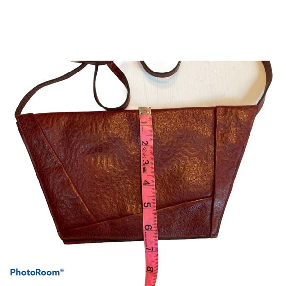 Vintage 1980's Crossbody Italian Leather Purse - Picture 2 of 4